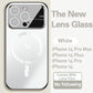 Lens Explosion-Proof Frosted Magnetic Attraction Case Cover For iPhone