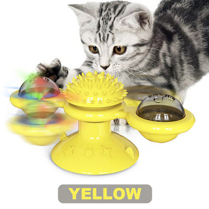 🔥 Interactive Windmill Cat Toys with Catnip