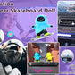 Cartoon Bear Skateboard Doll