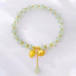 Lotus Flower Pendant Jade Bracelet