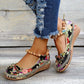 Women's Floral Print Flat Shoes