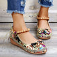 Women's Floral Print Flat Shoes