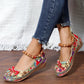 Women's Floral Print Flat Shoes