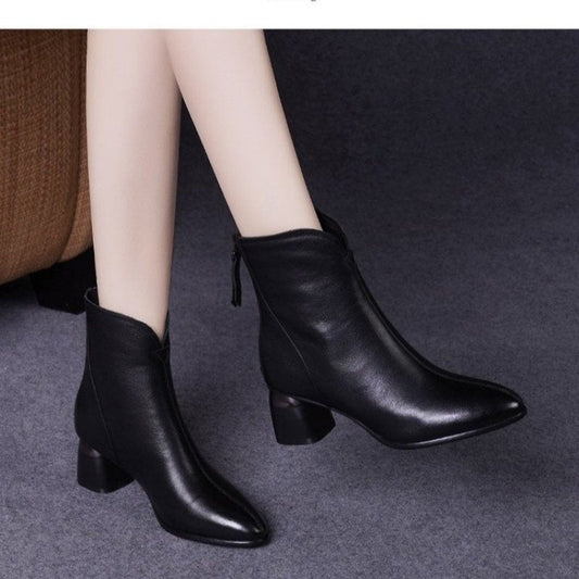 2024 New Fashion Leather Boots For Women