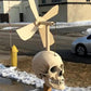 Halloween Skull The Top Whirligig Windmill