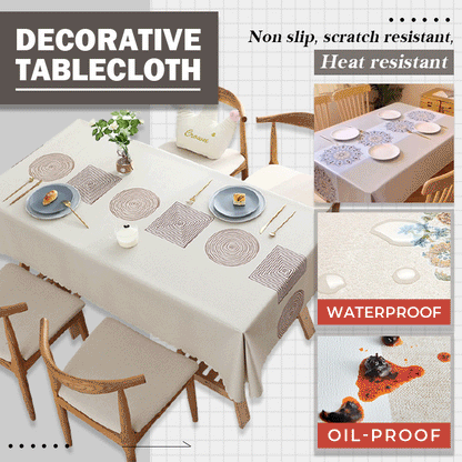 🎁Clearance Sale 49% OFF⏳High Quality Waterproof And Oil-Proof Tablecloth